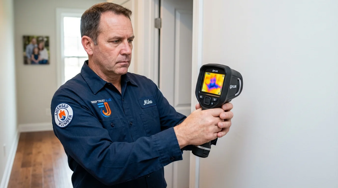 Thermal imaging leak detection by Johns Plumbing LLC in Oyster Bay